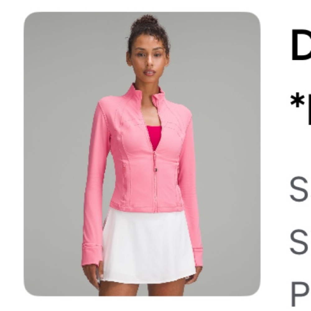 lululemon define jacket Sakura pink
